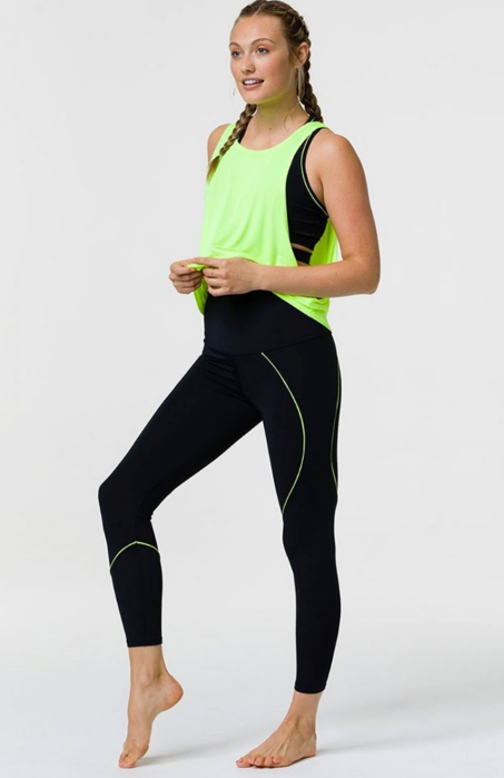 Image Title Onzie Tone Top - Neon Yellow